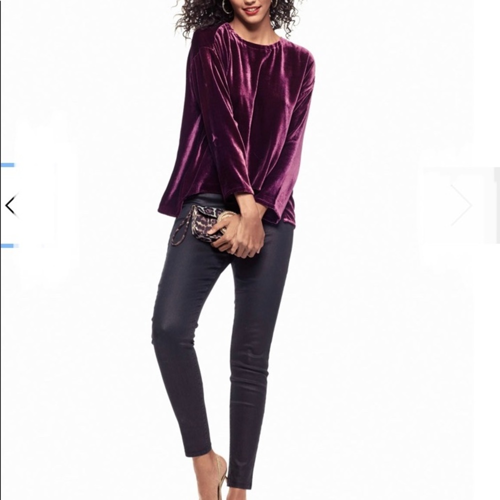 Eileen Fisher Coated Denim Pants M